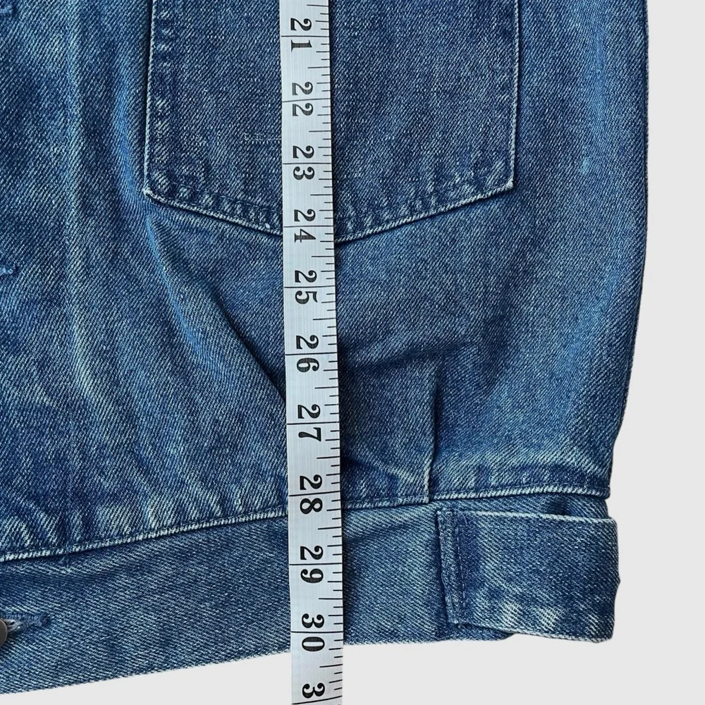 Vintage Sergio Valente Long Denim Jacket 3/4 Sleeve - Picture 13 of 16